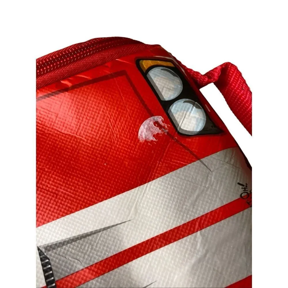 ZipBin Race Car Play Mat Storage Bag Kids Toy Organizer Red Carry Case Boys